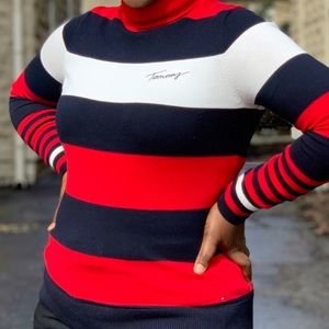 A turtleneck sweater